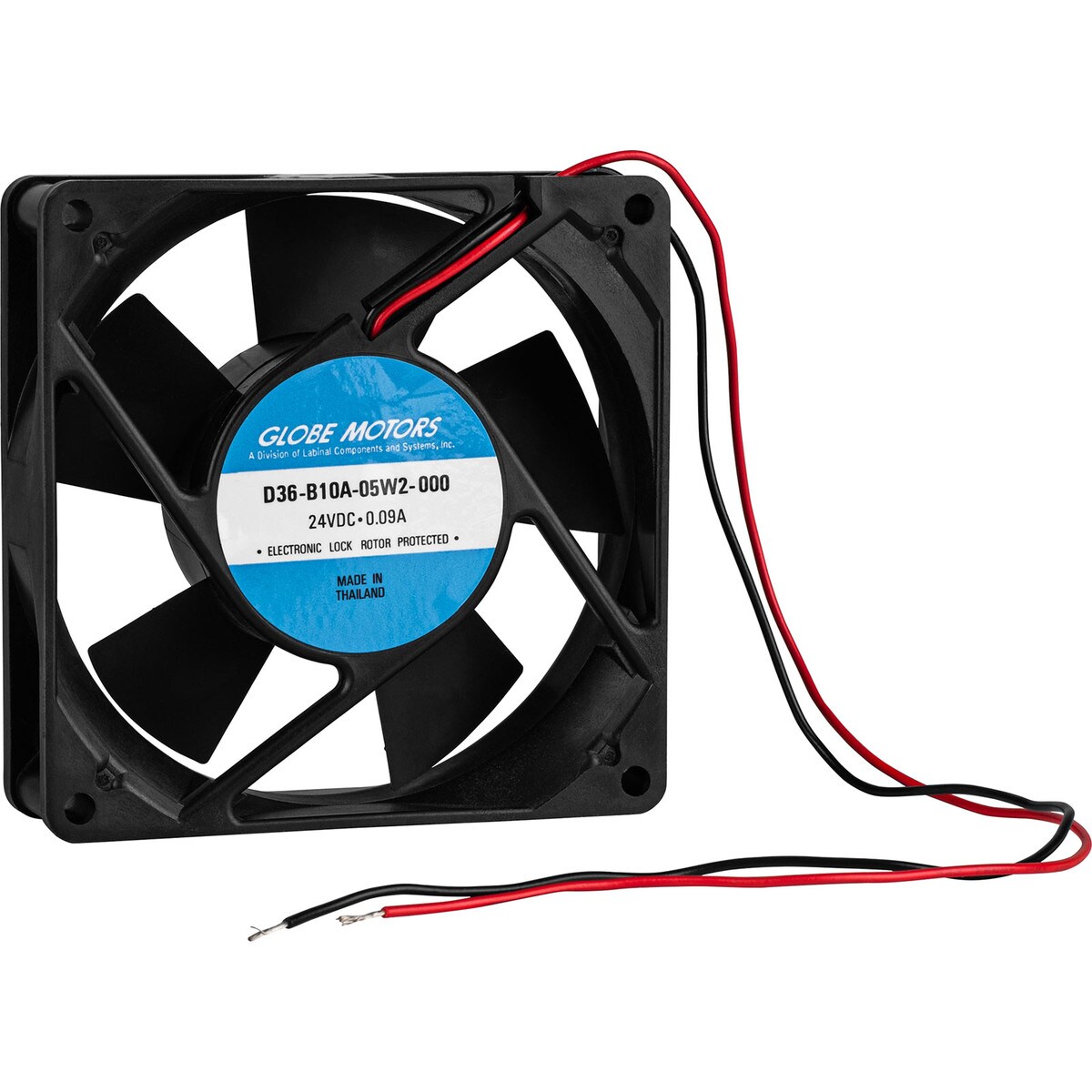 Globe Motors D36B10A05W2000 92 x 25mm Fan 24 VDC 0.09A Lock Rotor